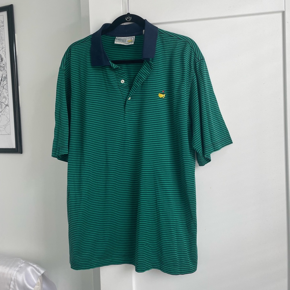Augusta Golf Masters - men’s striped vintage golf polo